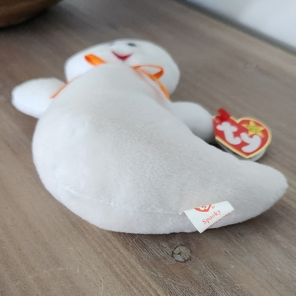 👻 Ty Beanie Baby “Spooky” the Ghost 1995 – With Tags, Halloween Collectible - Picture 7 of 14